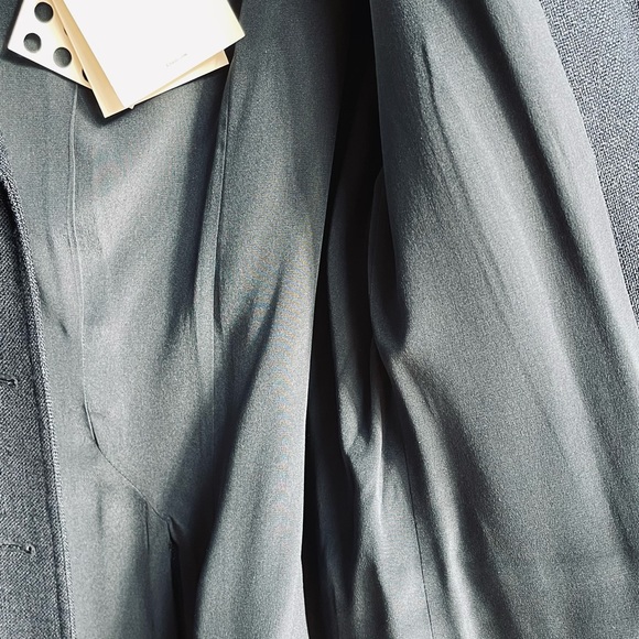 ❤️ KHAITE NAVY BLUE MINI TRENCH COAT JACKET FITTED BELTED CLASSIC LUXURY 4 NEW - Picture 9 of 12